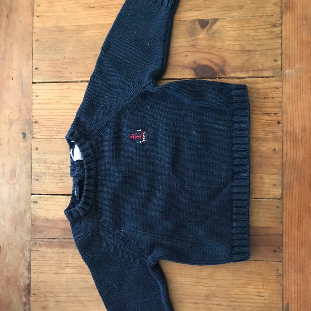 Navy izod sweater.